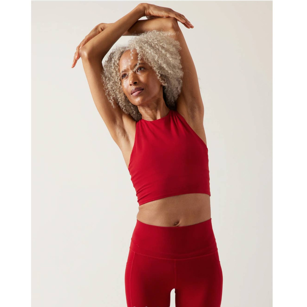 Athleta Conscious Crop Bra - MEDIUM A-C - Candy Red - MEDIUM A/C
